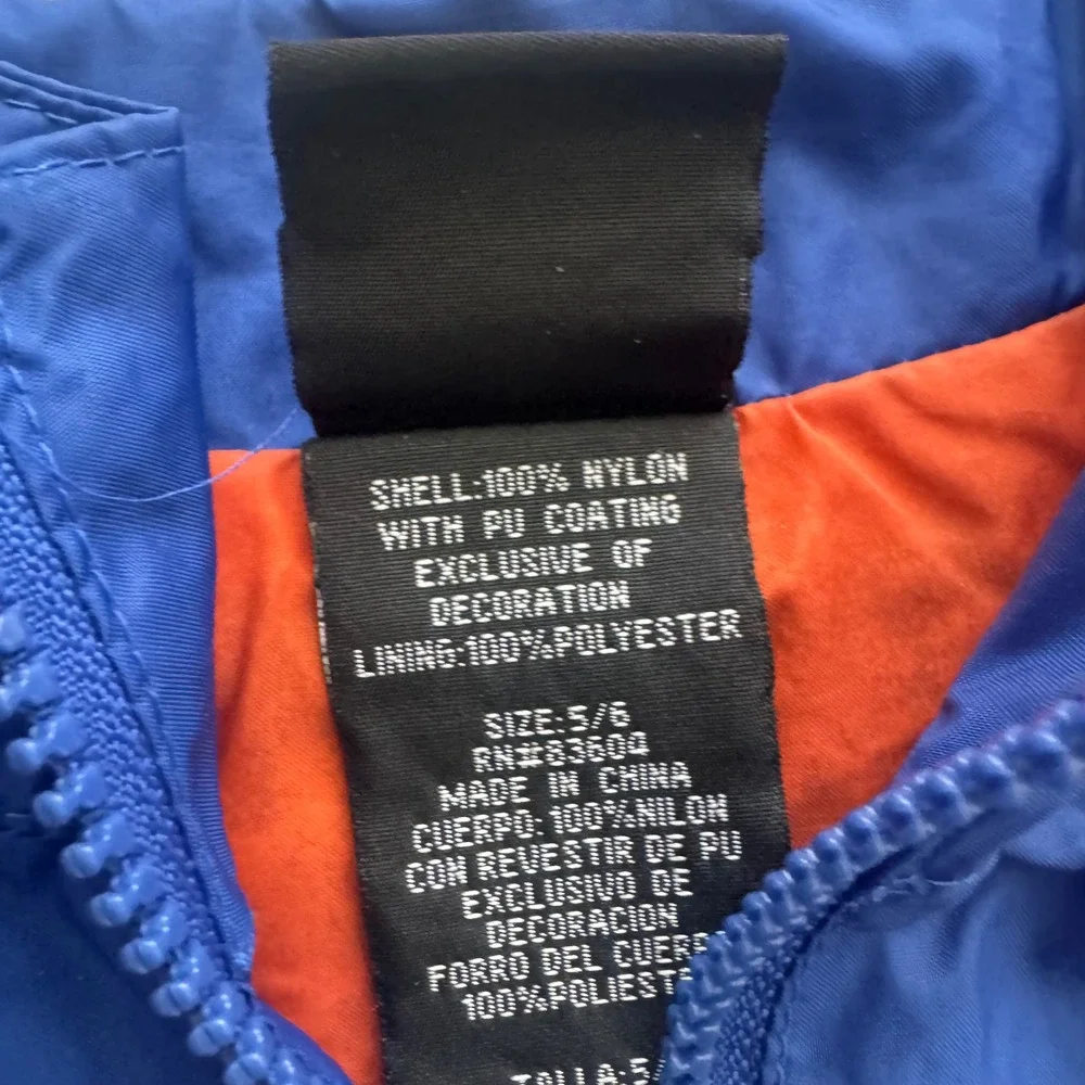 Starter Florida Gators Kids Windbreaker Jacket Blue Orange Full Zip Size 5/6